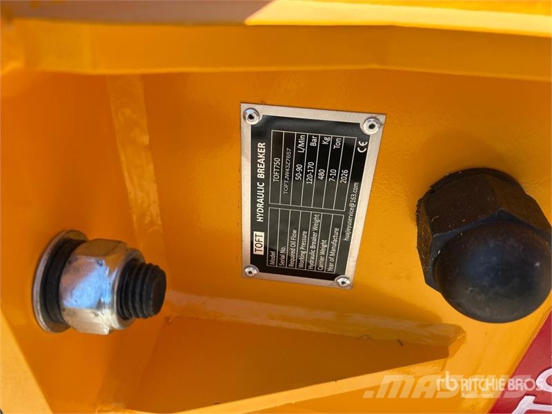 TOFT 750 Hydraulic Breaker (Unused) Bourací kladiva / Sbíječky