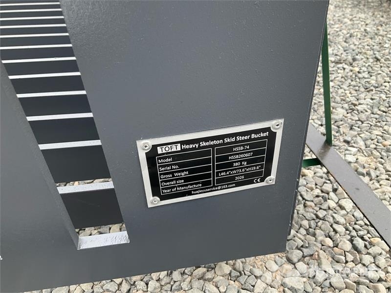 TOFT HSSB-74 74 in Rock Skid Steer Bucket (Unused) Godet