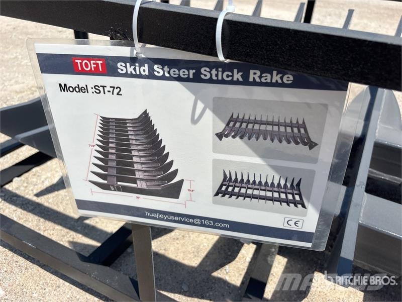 TOFT ST-72 72 in Skid Steer Root Rake (Unused) Ancinho virador