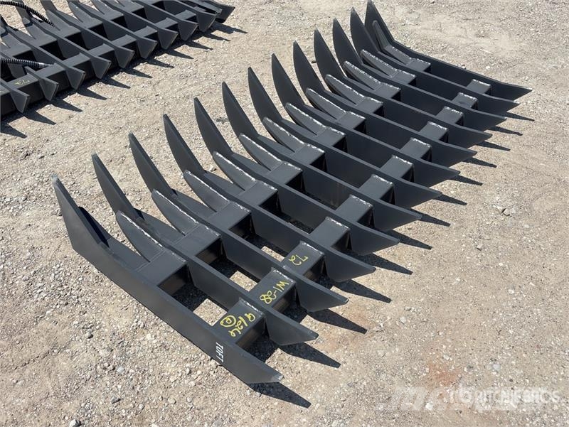  TOFT ST-72 72 in Skid Steer Landscape Rake (Unused Ancinho virador