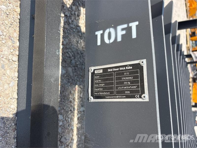 TOFT ST-72 72 in Skid Steer Root Rake (Unused) Ancinho virador