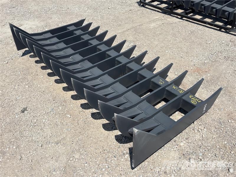  TOFT ST-72 72 in Skid Steer Landscape Rake (Unused Ancinho virador