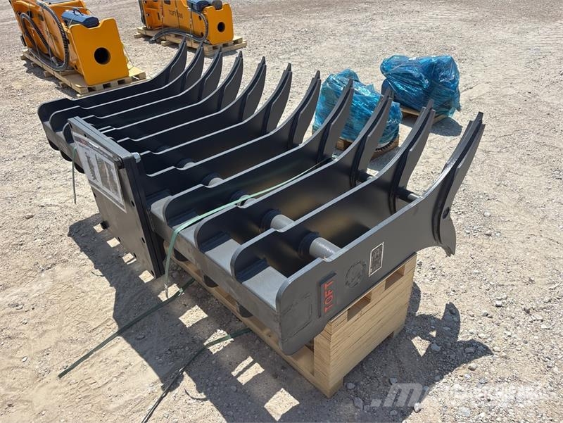 TOFT TWO72 72 in Excavator Rake - Fits 15-30 Ton E Ancinho virador