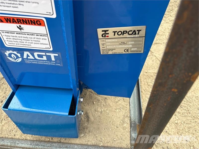 Top Cat Cat SSSCR72 72 in Skid Steer Power Rake (U Obracače a zhrabovače sena