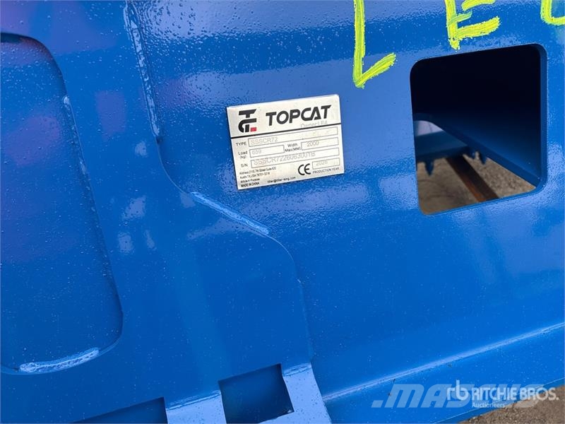 Top Cat Cat SSSCR72 72 in Skid Steer Power Rake (U Obracače a zhrabovače sena