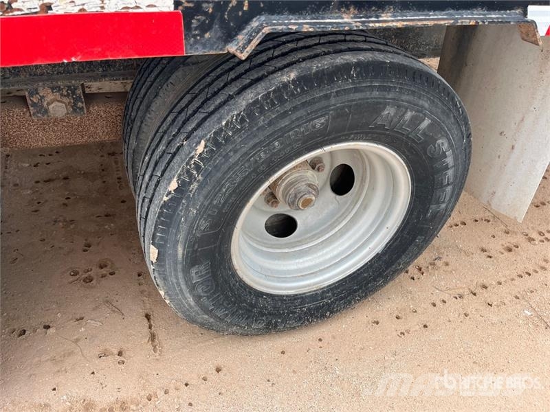 Top Hat 40 ft T/A Gooseneck Flatbed Trailer Platformas/izkraušana no sāniem