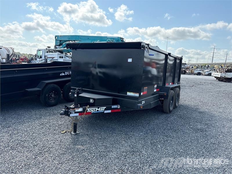 Top Hat DE14-14x83-14EF 14 ft T/A Dump Utility Trailer Tipper trailers