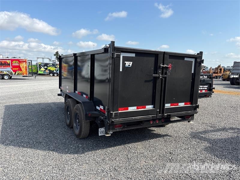 Top Hat DE14-14x83-14EF 14 ft T/A Dump Utility Trailer Tipper trailers