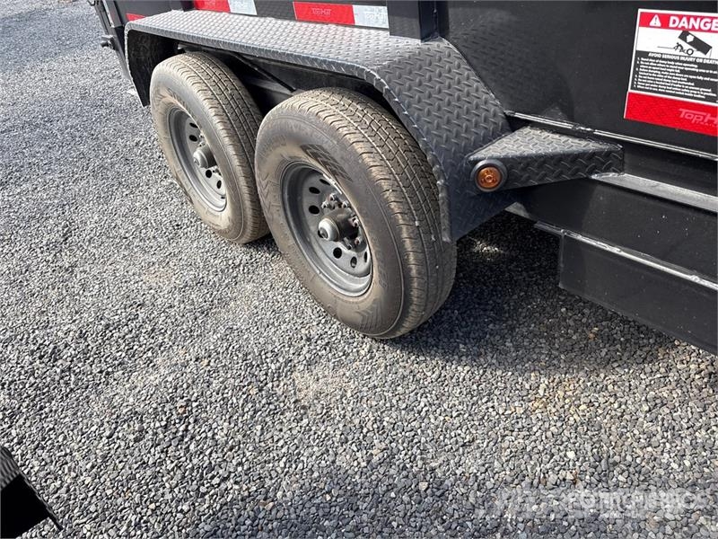 Top Hat DE14-14x83-14EF 14 ft T/A Dump Utility Trailer Tipper trailers