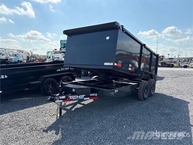 Top Hat DE14-14x83-14EF 14 ft T/A Dump Utility Trailer Tipper trailers