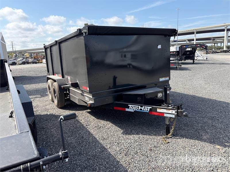 Top Hat DE14-14x83-14EF 14 ft T/A Dump Utility Trailer Tipper trailers