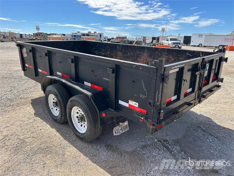 Top Hat DP-140-14X83-14E-F 14 ft T/A Dump Utility Trailer Kiper prikolice
