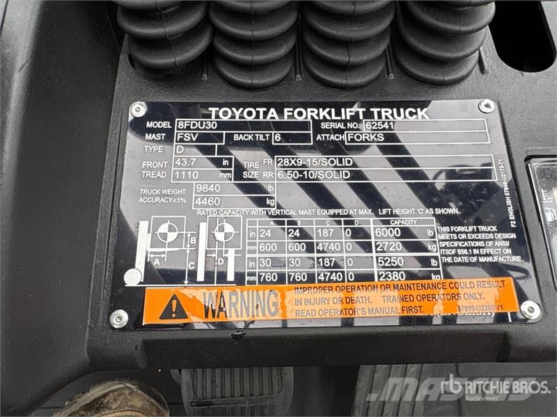 Toyota 8FDU30 Carrelli elevatori-Altro