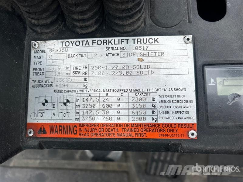 Toyota 8FG35U Montacargas - otros