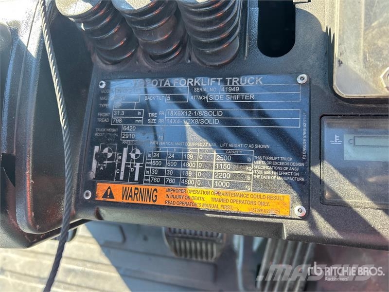 Toyota 8FGCU15 2500 lb Cushion Tire Forklift شاحنات ذات رافعات شوكية - أخرى