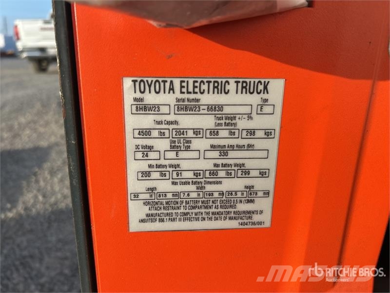 Toyota 8HBW23 Hand pallet truck
