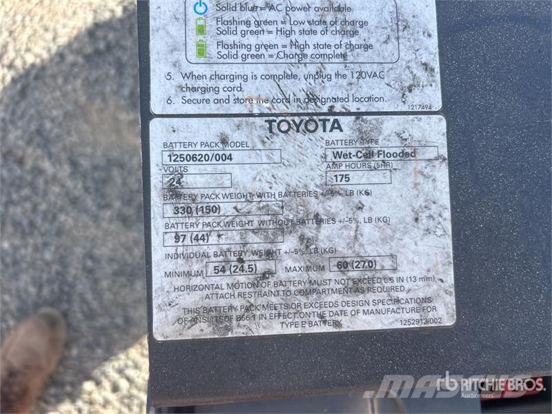 Toyota 8HBW23 شاحنة يدوية بمنصة نقالة