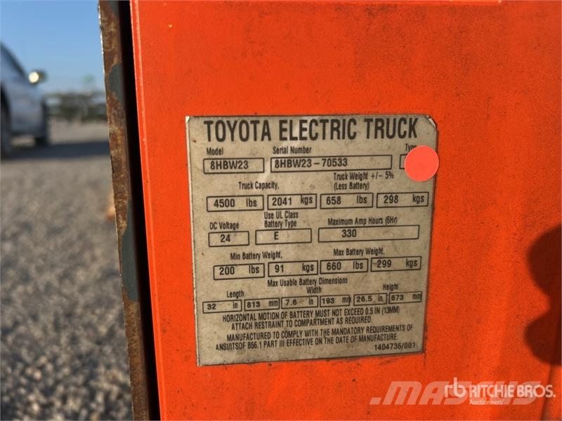 Toyota 8HBW23 Kézi raklapemelő