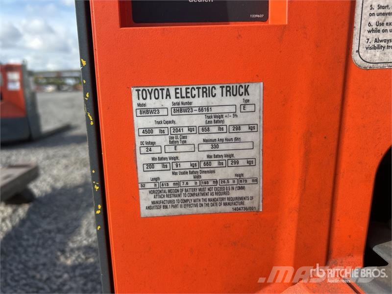 Toyota 8HBW23 Kézi raklapemelő
