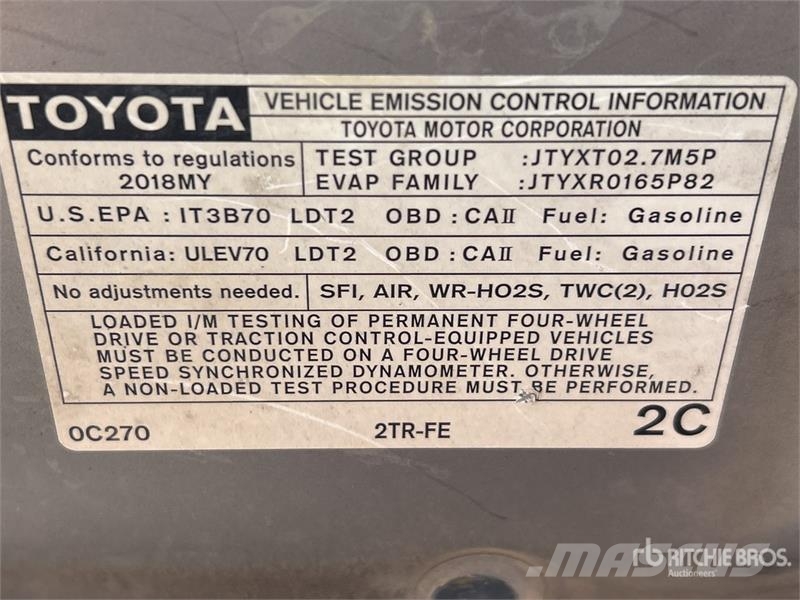 Toyota Tacoma Otras furgonetas