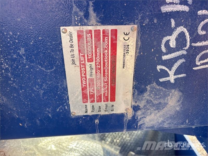 TPL-BLUE 2 Post 10000 lb Vehicle Lift (Unused) Ostalo za građevinarstvo