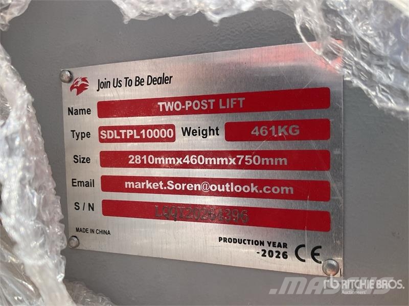  TPL-GRAY 2 Post 10000 lb Vehicle Lift (Unused) 建設機械 -　その他