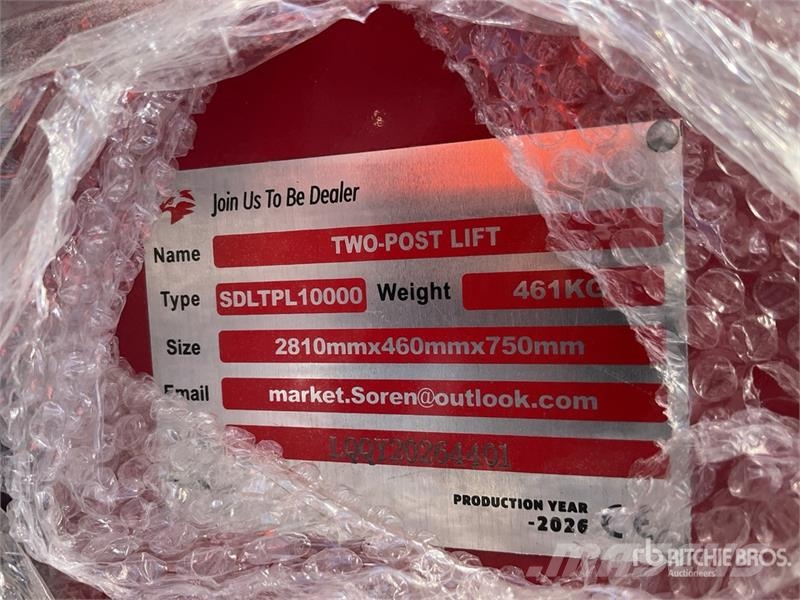 TPL-RED 2 Post 10000 lb Vehicle Lift (Unused) Construction - Others