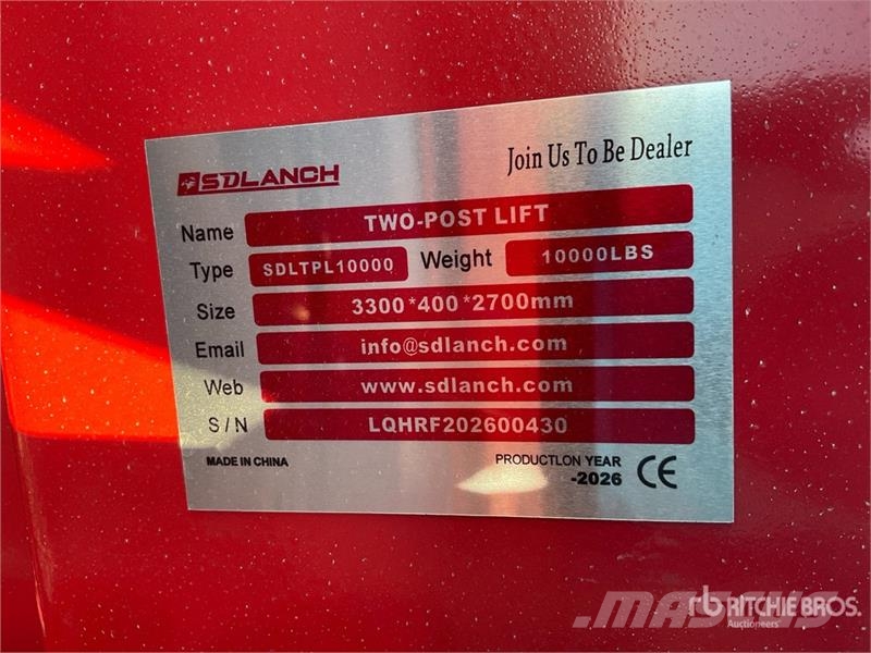  TPL-RED 2 Post 10000 lb Vehicle Lift (Unused) 建設機械 -　その他