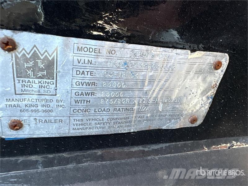 Trail King S/A Booster Axle Druge prikolice