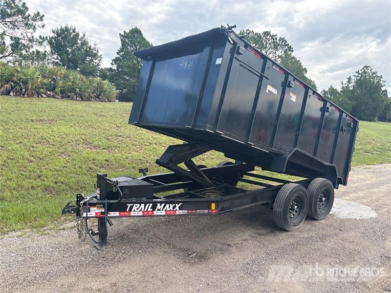 Trail Maxx DT27-144 14 ft 4 in T/A Dump Utility Trailer Rimorchi ribaltabili
