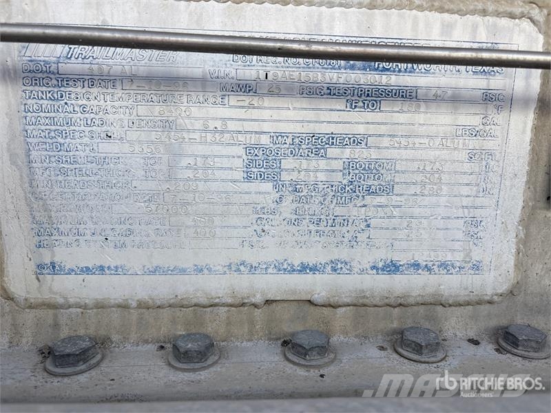 Trailmaster 8400 gal T/A Tanker Trailer Prikolice cisterne