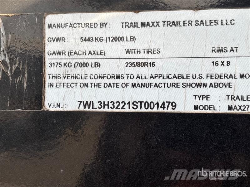 TrailMaxx MAX27-32 32 ft T/A Gooseneck Equipment Trailer Prikolice za prevoz vozil
