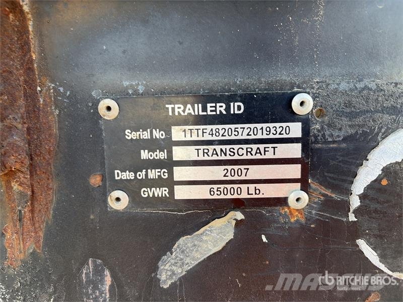 Transcraft 48 ft T/A Flatbed Trailer مقطوروات مسطحة/مفصلية الجوانب