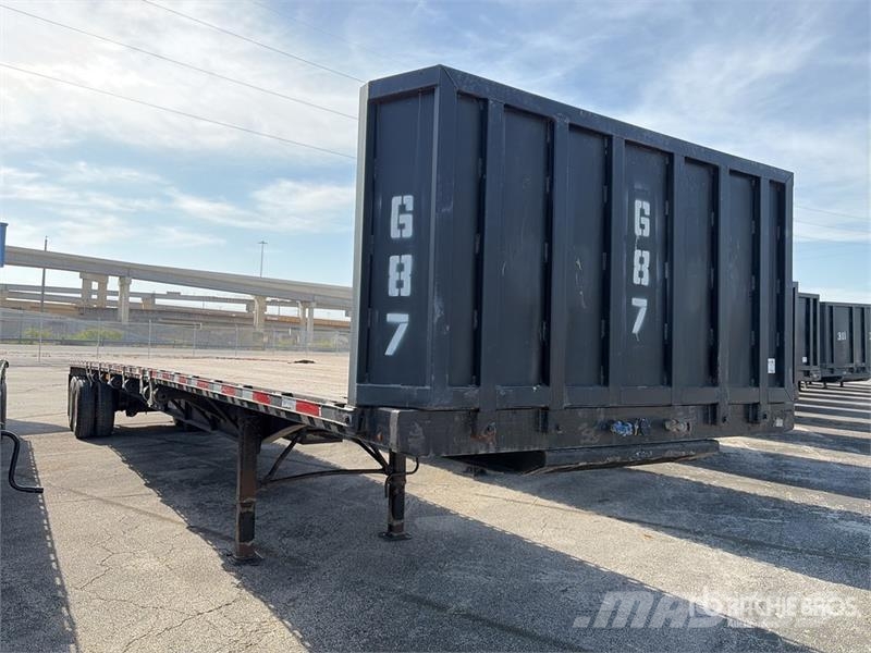 Transcraft 48 ft T/A Flatbed Trailer مقطوروات مسطحة/مفصلية الجوانب