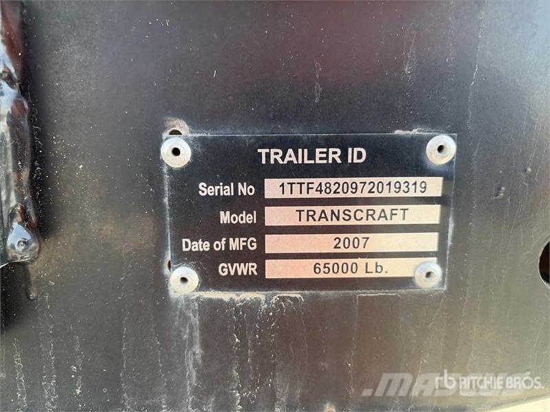 Transcraft 48 ft T/A Flatbed Trailer مقطوروات مسطحة/مفصلية الجوانب