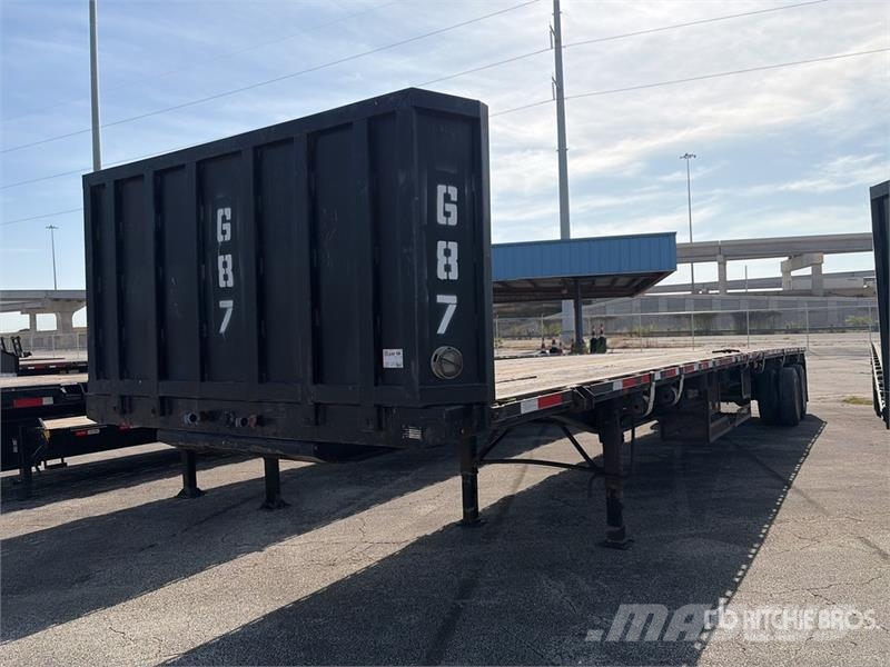Transcraft 48 ft T/A Flatbed Trailer مقطوروات مسطحة/مفصلية الجوانب
