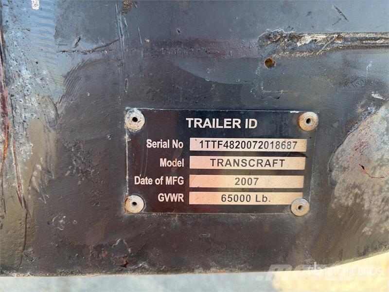 Transcraft 48 ft T/A Flatbed Trailer مقطوروات مسطحة/مفصلية الجوانب