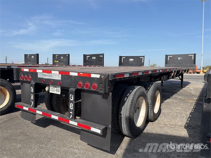 Transcraft 48 ft T/A Flatbed Trailer مقطوروات مسطحة/مفصلية الجوانب