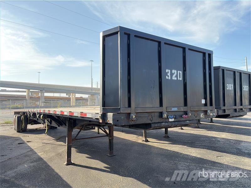Transcraft 48 ft T/A Flatbed Trailer مقطوروات مسطحة/مفصلية الجوانب