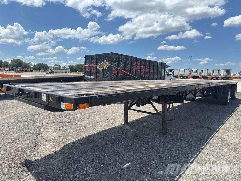 Transcraft L-2000H 48 ft T/A Spread Axle Flatbed Trailer Platformas/izkraušana no sāniem