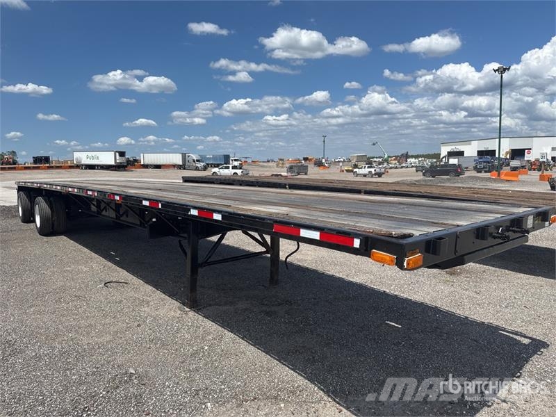 Transcraft L-2000H 48 ft T/A Spread Axle Flatbed Trailer Platformas/izkraušana no sāniem