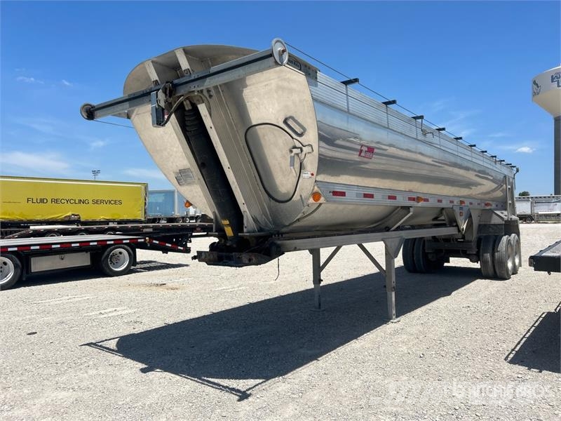 Travis 35 ft T/A Aluminum Frameless End Dump Trailer Savivartės priekabos