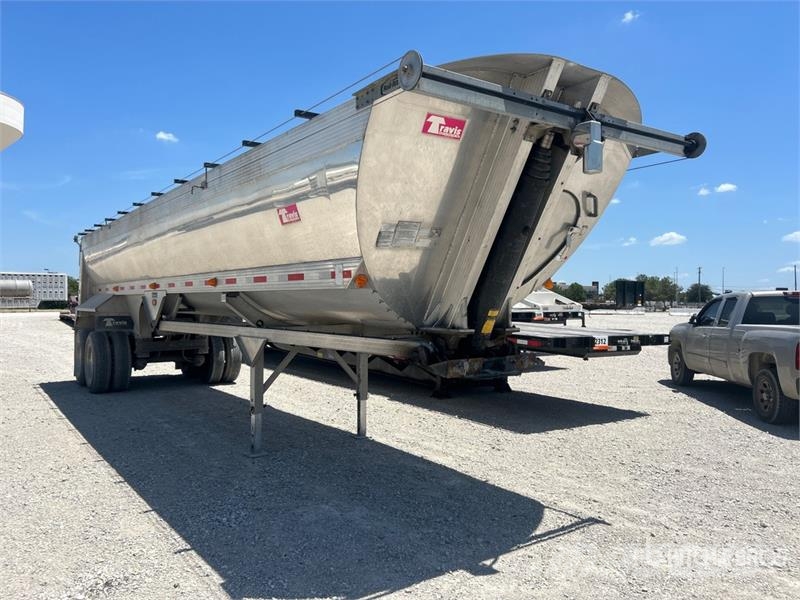 Travis 35 ft T/A Aluminum Frameless End Dump Trailer Savivartės priekabos