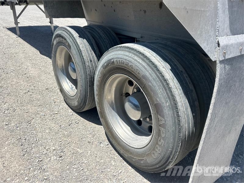 Travis 35 ft T/A Aluminum Frameless End Dump Trailer Savivartės priekabos