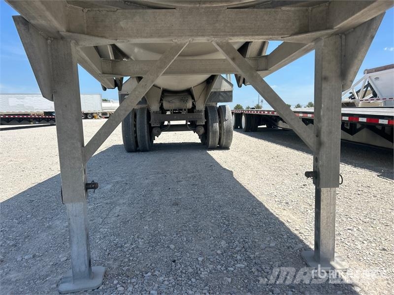 Travis 35 ft T/A Aluminum Frameless End Dump Trailer Savivartės priekabos
