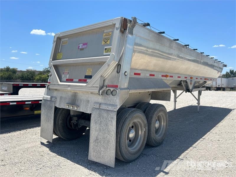 Travis 35 ft T/A Aluminum Frameless End Dump Trailer Savivartės priekabos