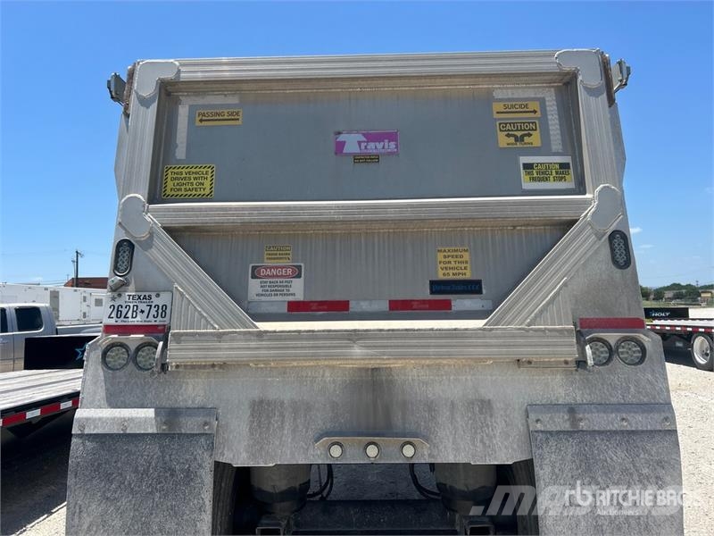 Travis 35 ft T/A Aluminum Frameless End Dump Trailer Savivartės priekabos