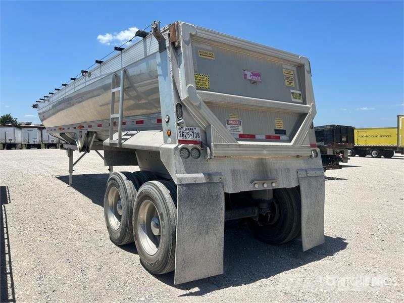Travis 35 ft T/A Aluminum Frameless End Dump Trailer Savivartės priekabos