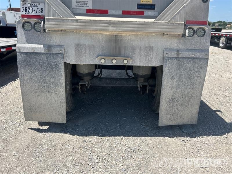 Travis 35 ft T/A Aluminum Frameless End Dump Trailer Savivartės priekabos