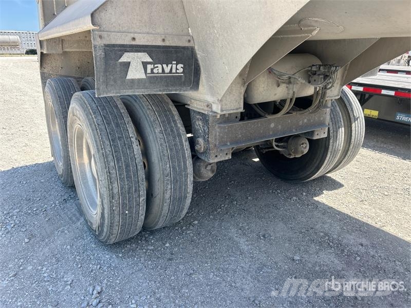 Travis 35 ft T/A Aluminum Frameless End Dump Trailer Savivartės priekabos